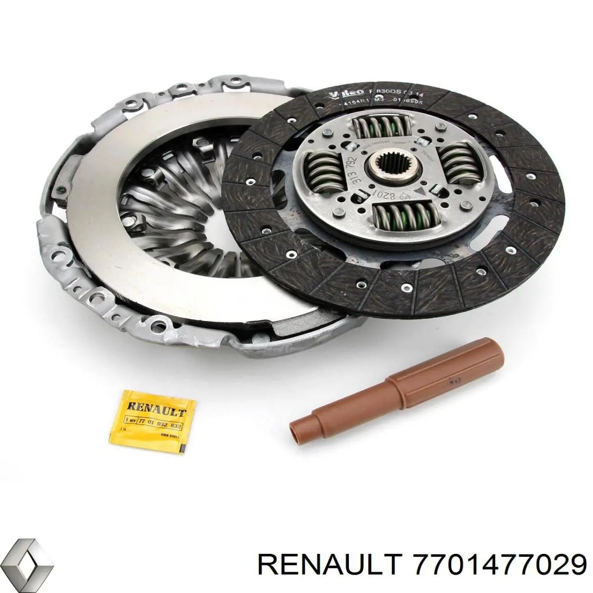 7701477029 Renault (RVI) kit de embrague (3 partes)