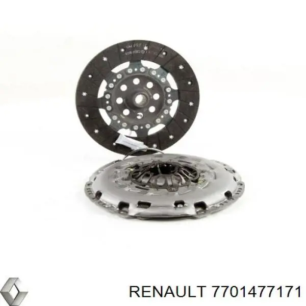 7701477171 Renault (RVI) kit de embrague (3 partes)