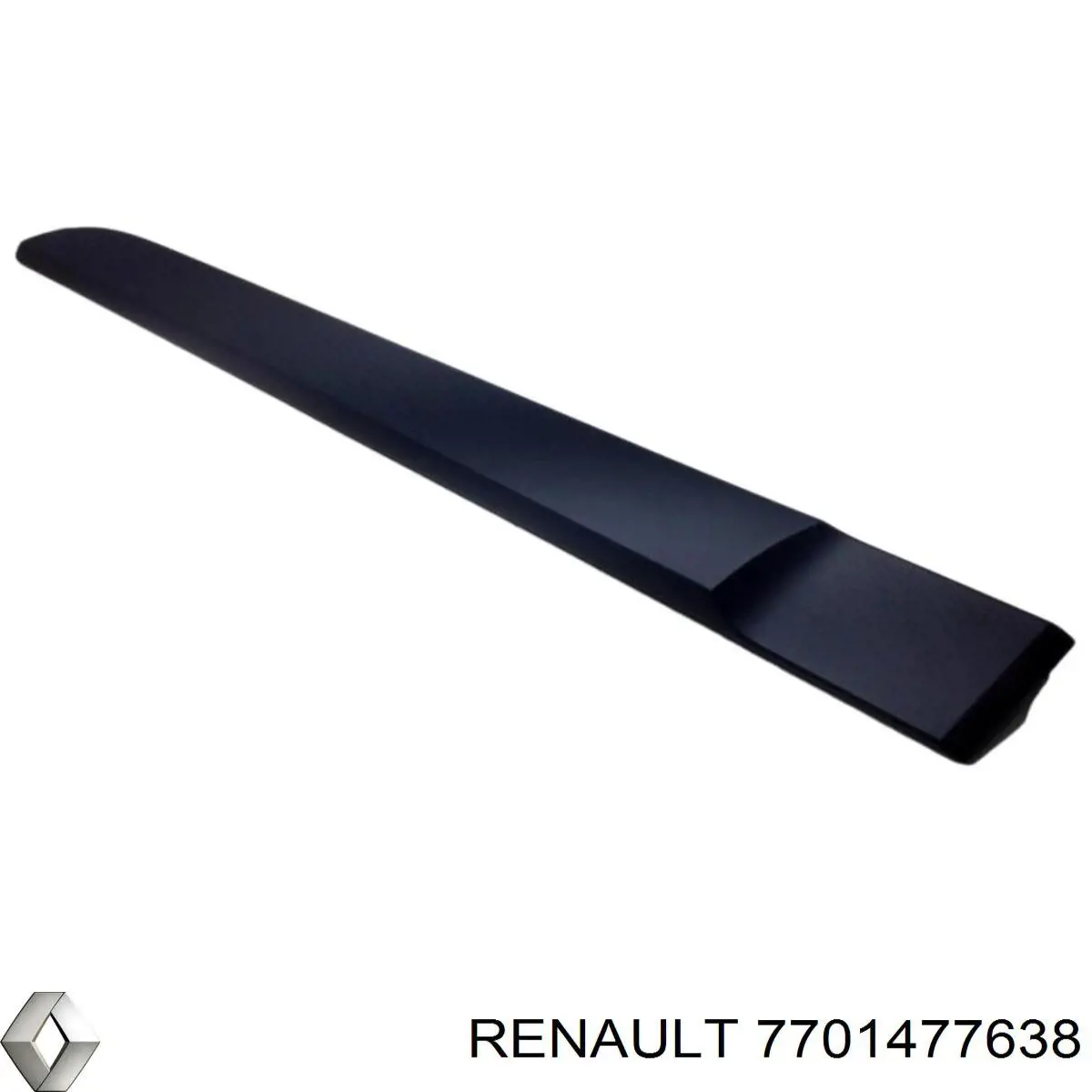  Moldura puerta trasera izquierda para Renault Megane 2 