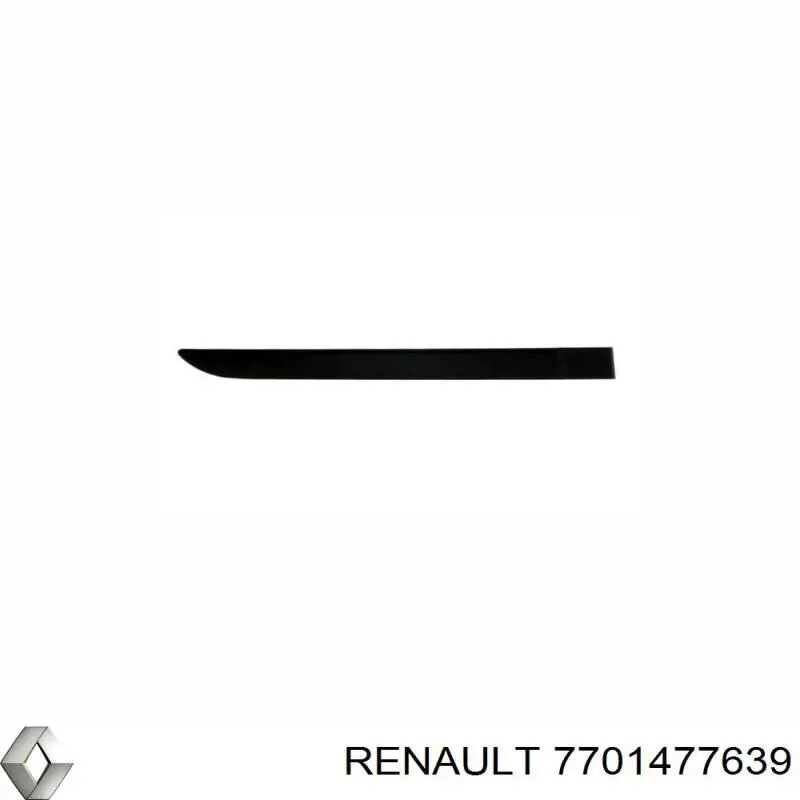  Moldura de la puerta trasera derecha para Renault Megane 2 