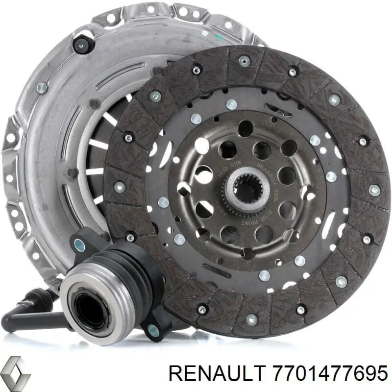 7701477695 Renault (RVI) kit de embrague (3 partes)