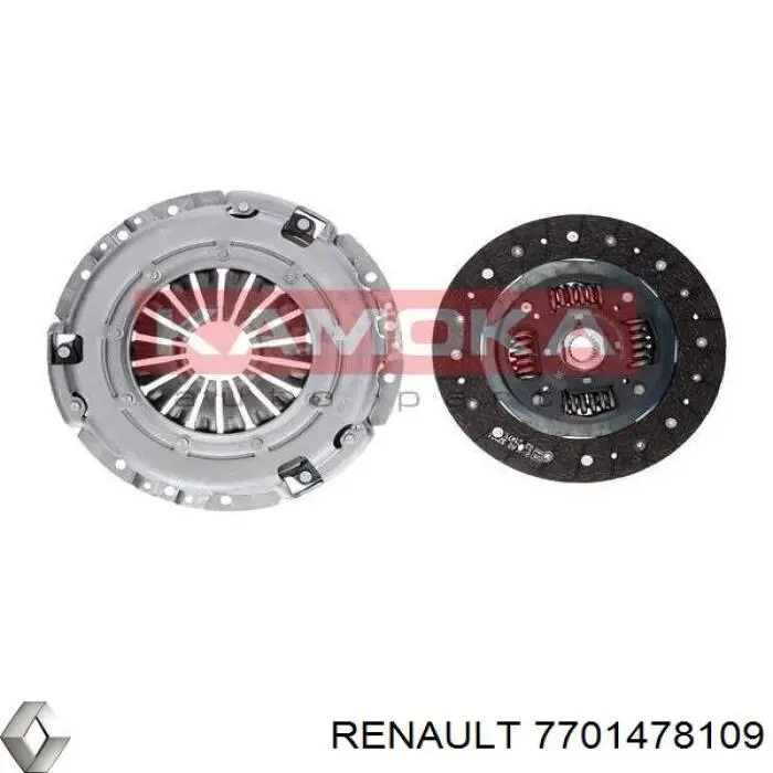 7701478109 Renault (RVI) kit de embrague (3 partes)