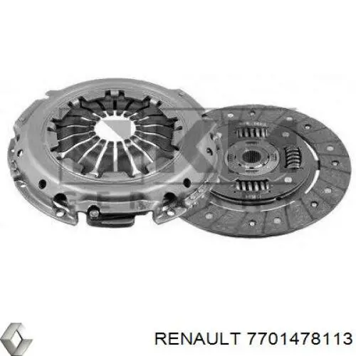 7701478113 Renault (RVI) kit de embrague (3 partes)