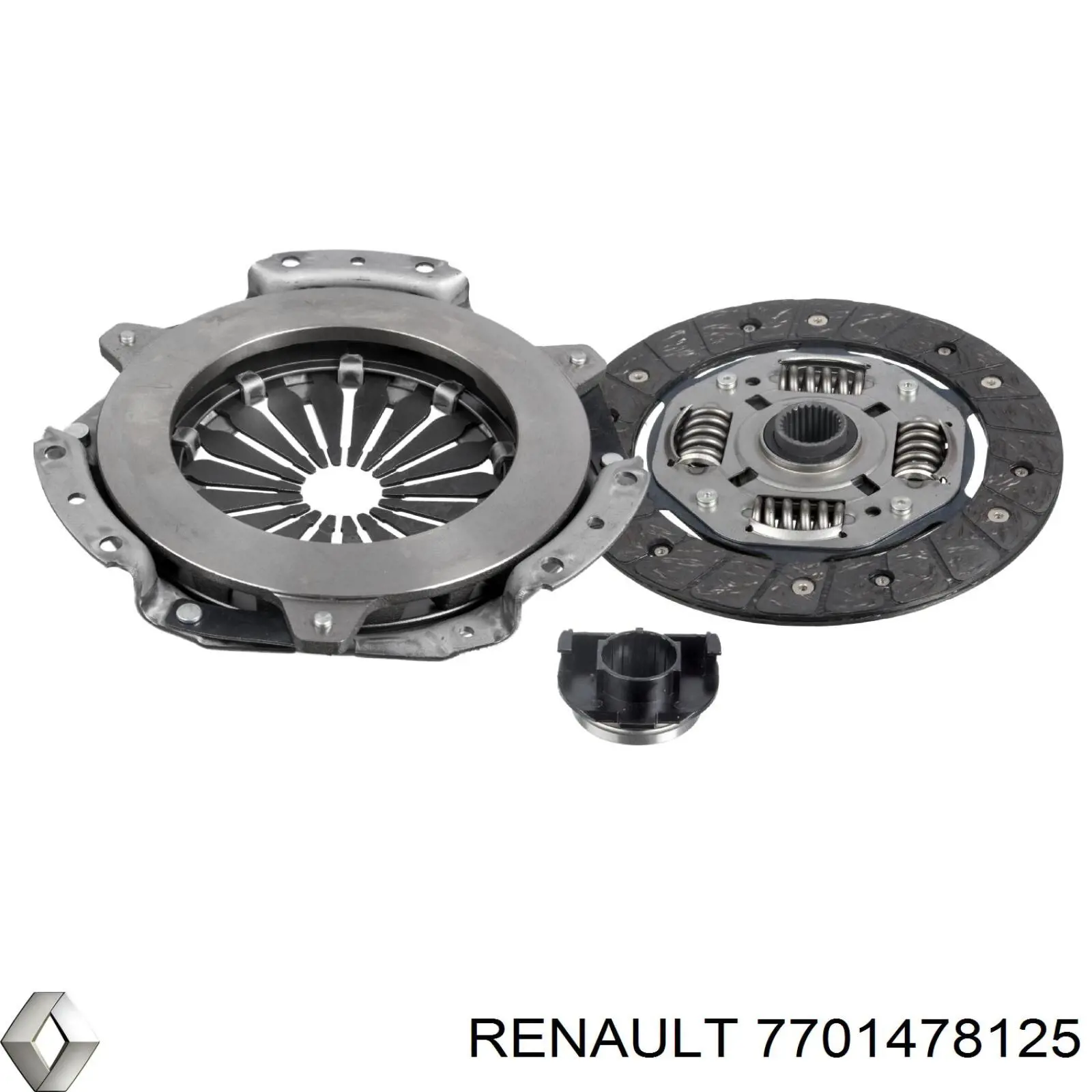 7701478125 Renault (RVI) kit de embrague (3 partes)