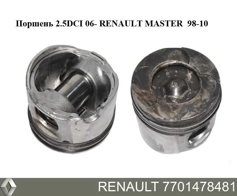 7701478481 Renault (RVI) pistón completo para 1 cilindro, std