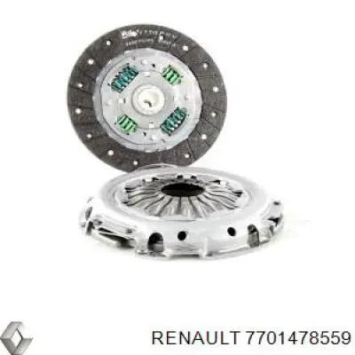 7701478559 Renault (RVI) kit de embrague (3 partes)