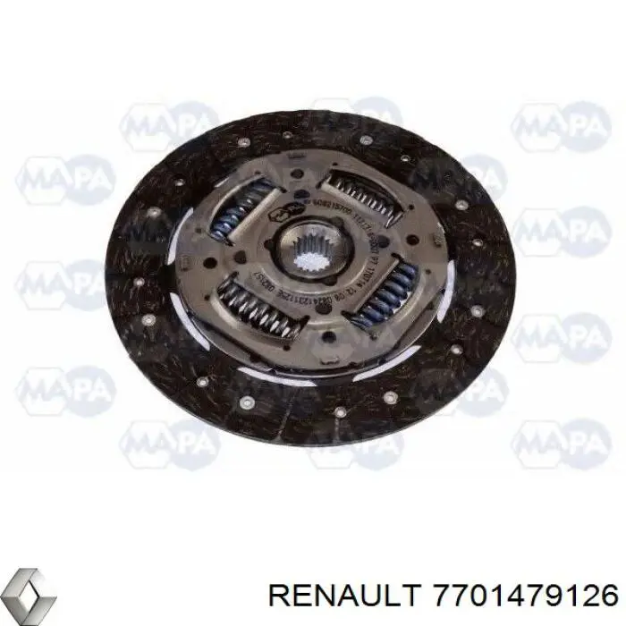 7701479126 Renault (RVI) kit de embrague (3 partes)