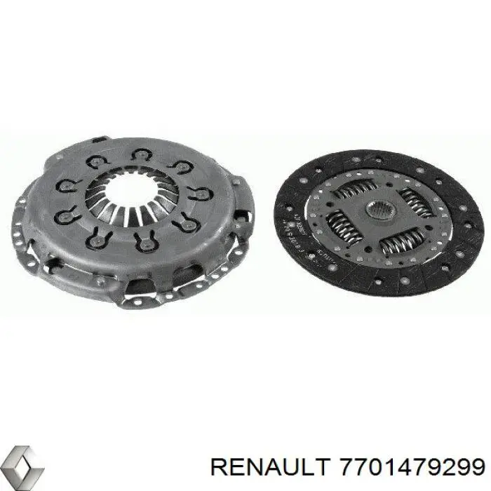 7701479299 Renault (RVI) kit de embrague (3 partes)