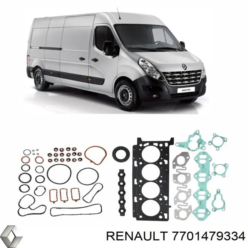  Juego de juntas de motor, completo, superior para Renault Master 3 