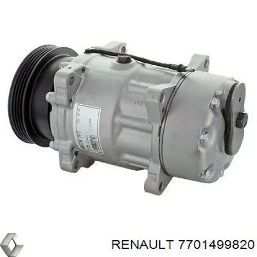 7701499820 Renault (RVI) compresor de aire acondicionado