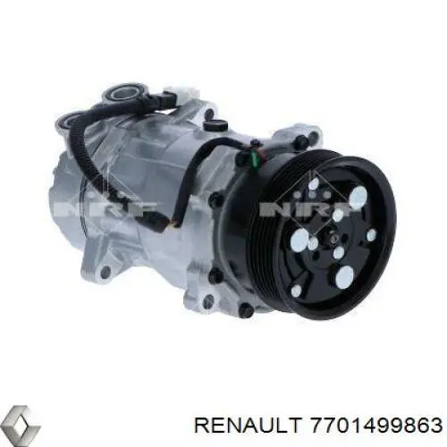 7701499863 Renault (RVI) compresor de aire acondicionado