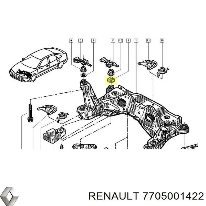 7705001422 Renault (RVI) 