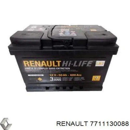 7711130088 Renault (RVI) batería de arranque