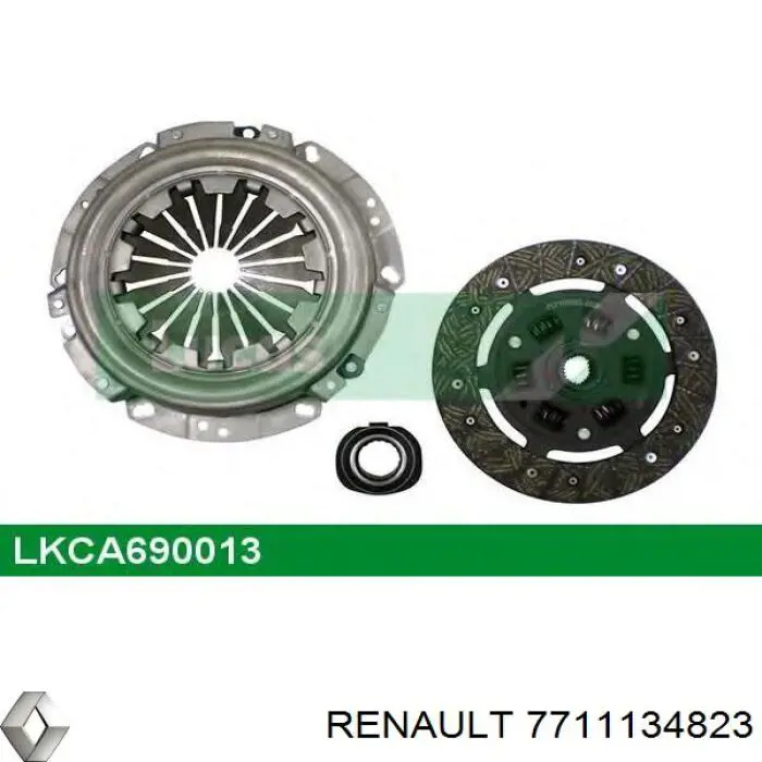 7711134823 Renault (RVI) kit de embrague (3 partes)