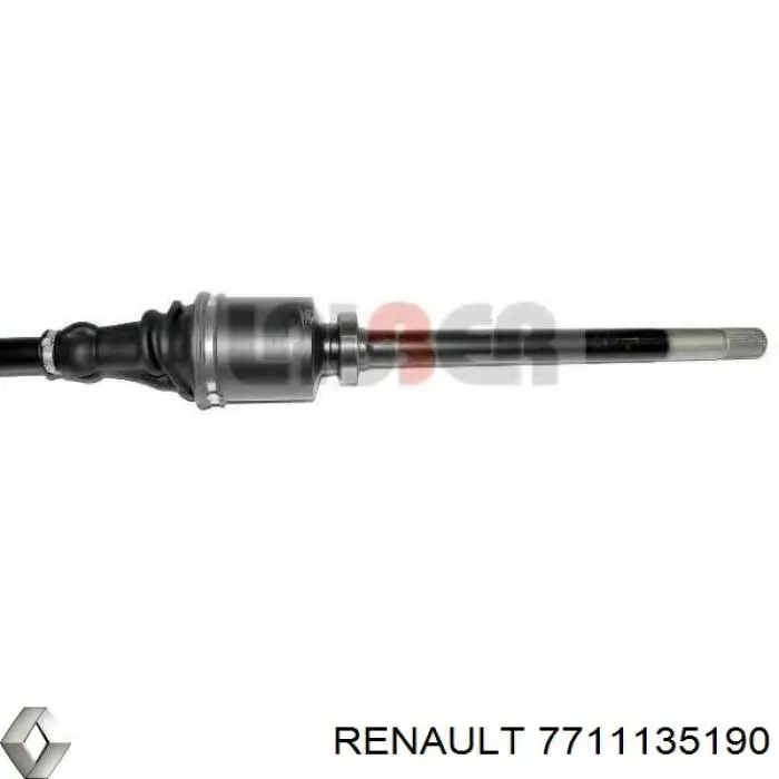 7711135190 Renault (RVI) árbol de transmisión delantero derecho