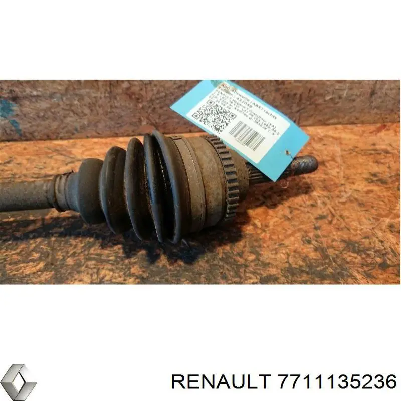 7711135236 Renault (RVI) árbol de transmisión delantero derecho