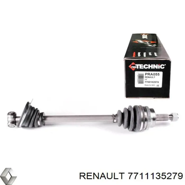 7711135279 Renault (RVI) árbol de transmisión delantero izquierdo