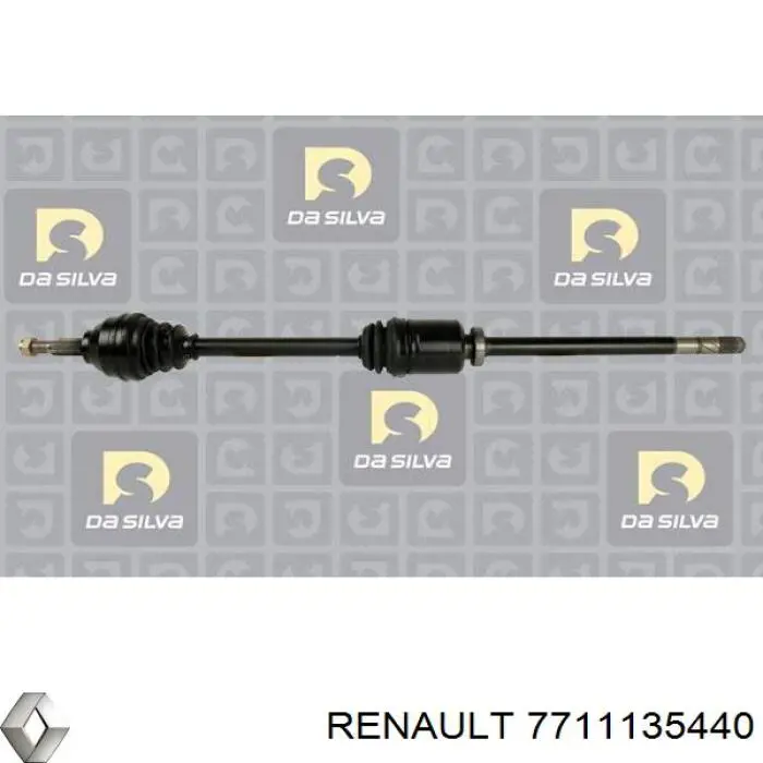 7711135440 Renault (RVI) árbol de transmisión delantero derecho