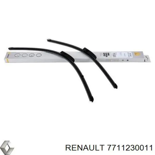 7711230011 Renault (RVI) juego de limpiaparabrisas de luna delantera, 2 piezas