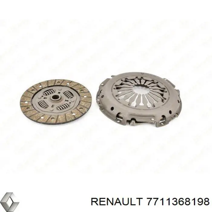 7711368198 Renault (RVI) kit de embrague (3 partes)