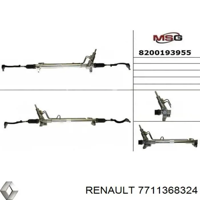  Cremallera de dirección para Opel Sintra 