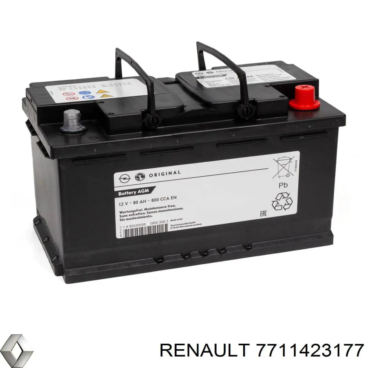 7711423177 Renault (RVI) batería de arranque