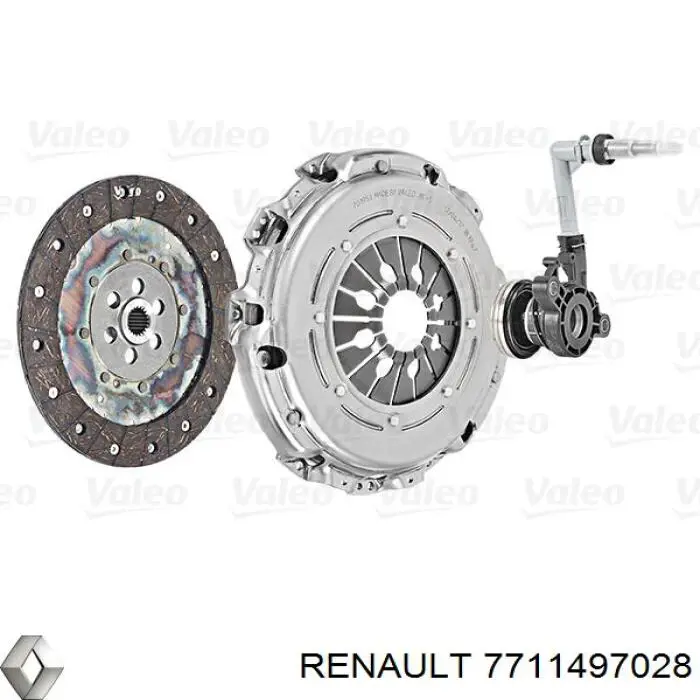 7711497028 Renault (RVI) kit de embrague (3 partes)