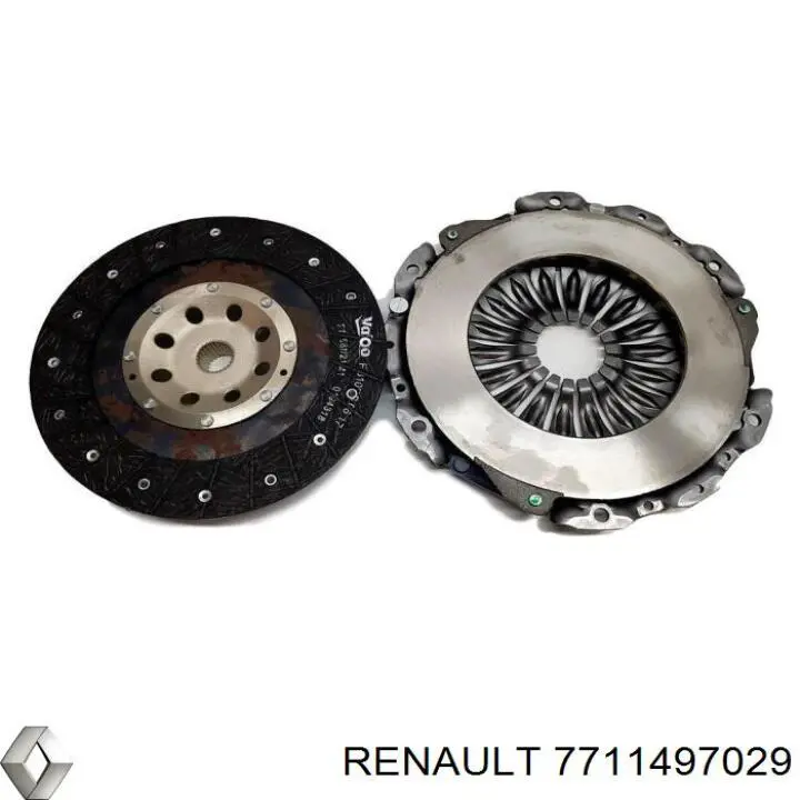 7711497029 Renault (RVI) kit de embrague (3 partes)