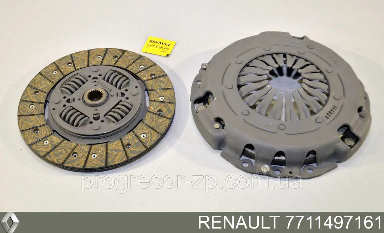 7711497161 Renault (RVI) kit de embrague (3 partes)