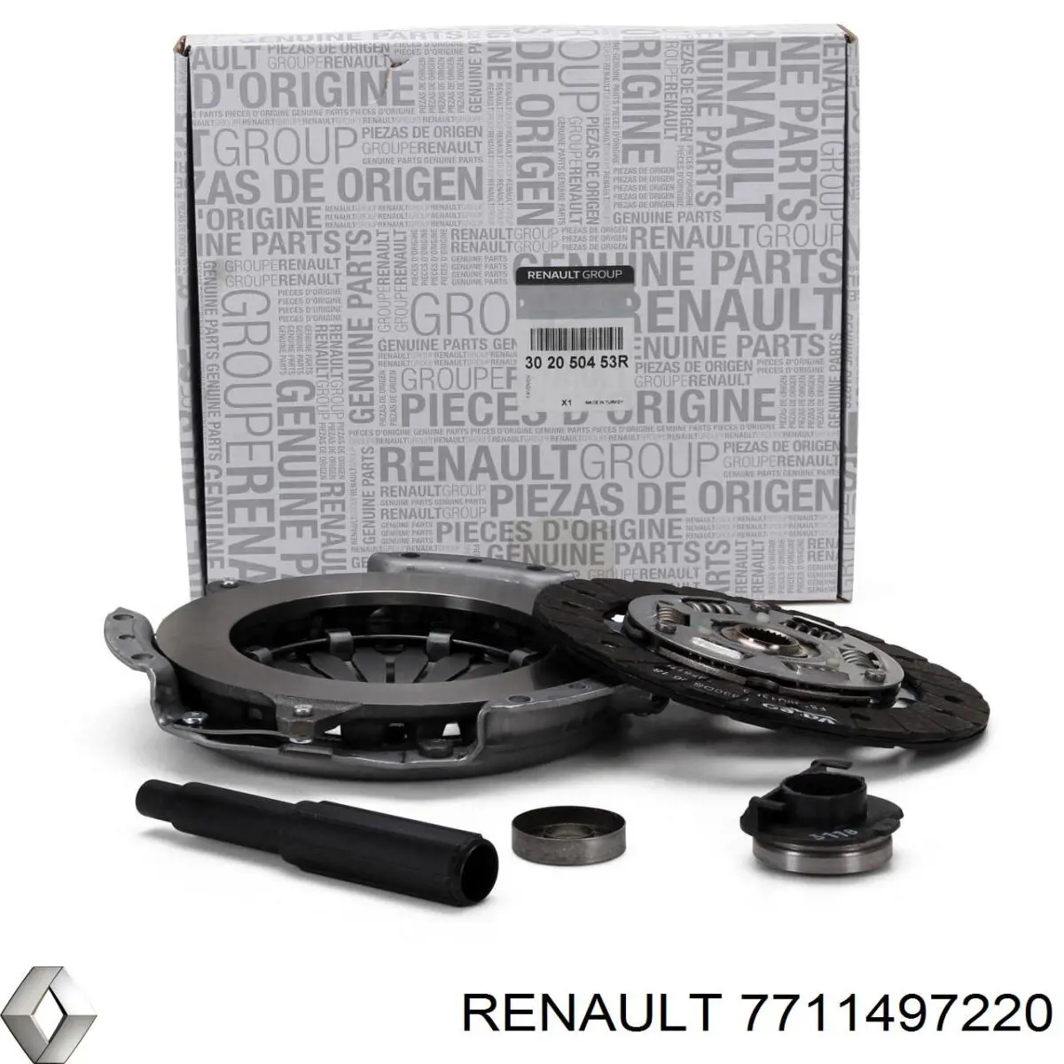 7711497220 Renault (RVI) kit de embrague (3 partes)