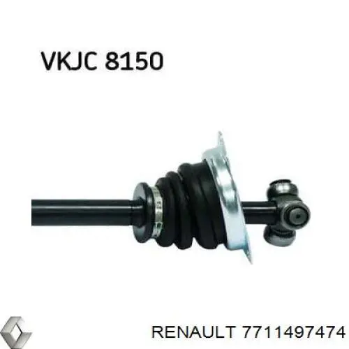 7711497474 Renault (RVI) árbol de transmisión delantero izquierdo