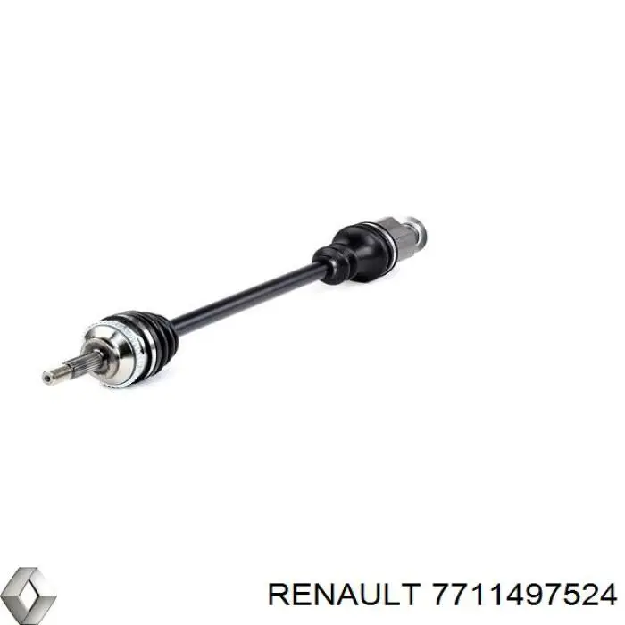 7711497524 Renault (RVI) árbol de transmisión delantero derecho