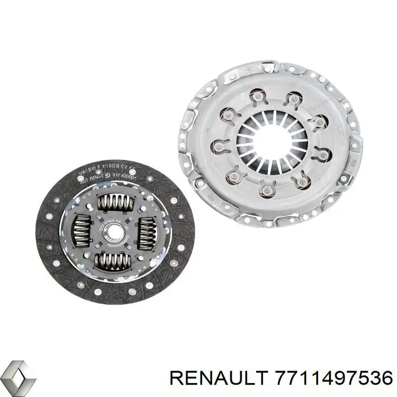 7711497536 Renault (RVI) kit de embrague (3 partes)