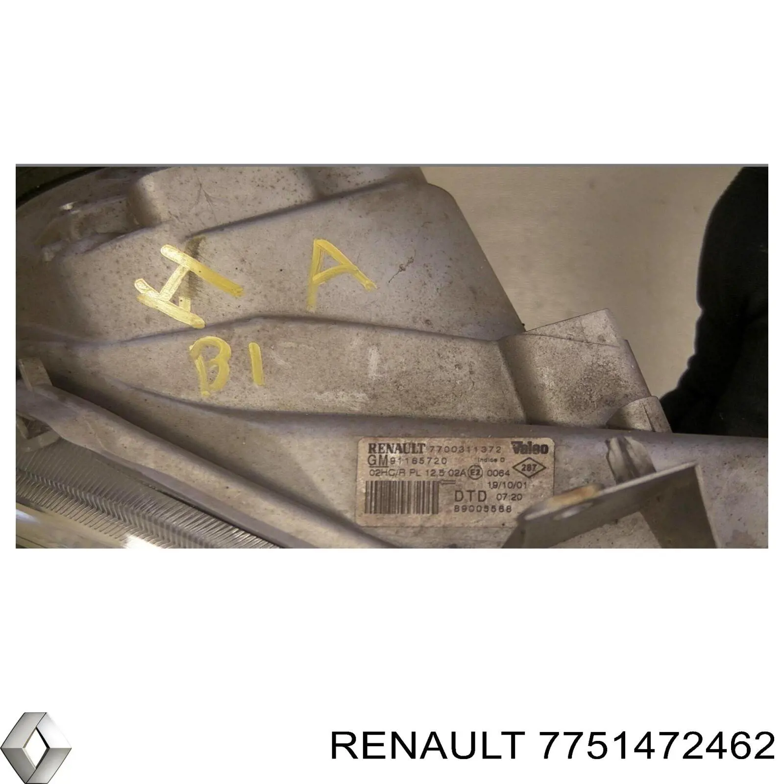 7751472462 Renault (RVI) guardabarros delantero izquierdo