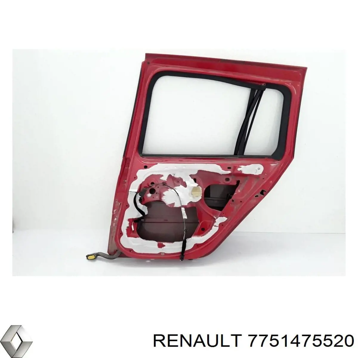  Puerta trasera derecha para Renault Modus JP0