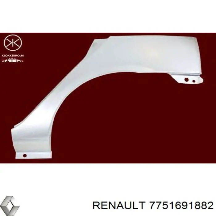  Panel trasero de maletero para Renault Clio 1 