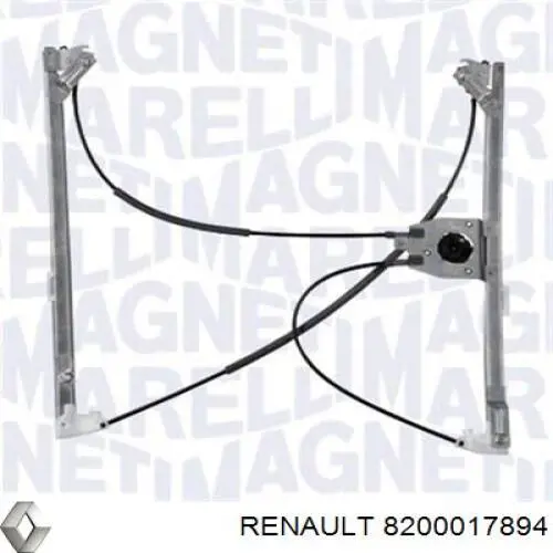 8200017894 Renault (RVI) mecanismo de elevalunas, puerta delantera derecha