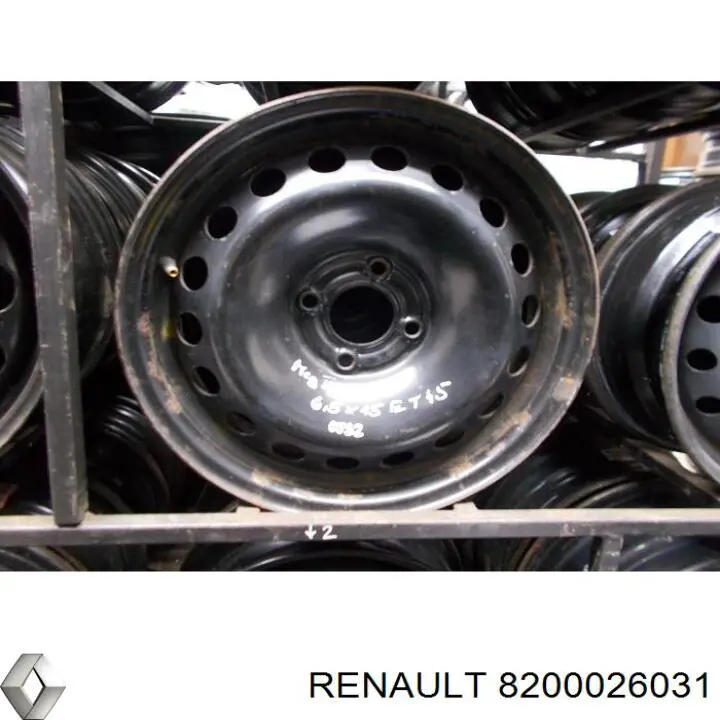 8200026031 Renault (RVI) ruedas de acero (estampado)