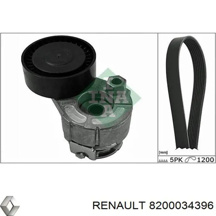 8200034396 Renault (RVI) correa trapezoidal