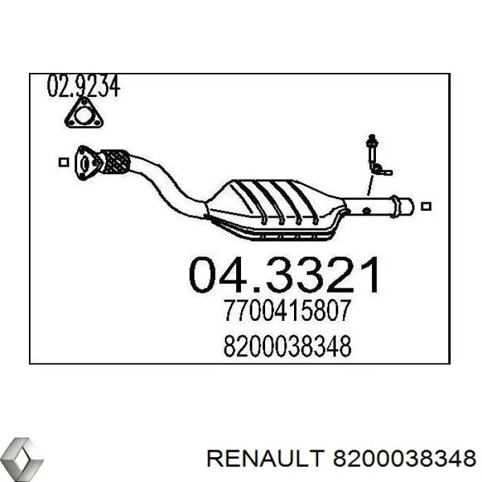 8200038348 Renault (RVI) 