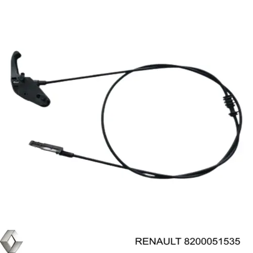 8200051535 Renault (RVI) cable de apertura de capó del motor