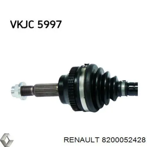 8200052428 Renault (RVI) árbol de transmisión delantero izquierdo