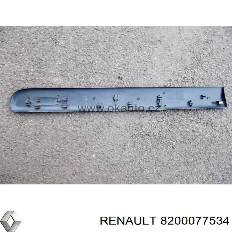  Moldura de la puerta delantera izquierda para Renault Kangoo KC0