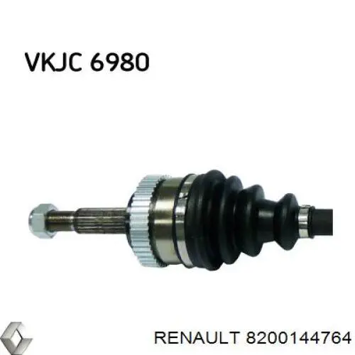 8200144764 Renault (RVI) árbol de transmisión delantero derecho