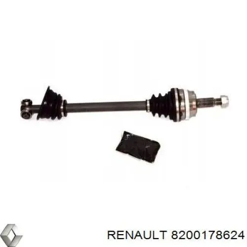 8200178624 Renault (RVI) árbol de transmisión delantero izquierdo