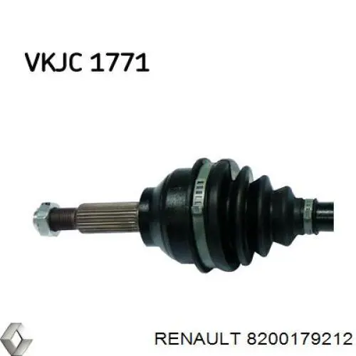 8200179212 Renault (RVI) árbol de transmisión delantero izquierdo