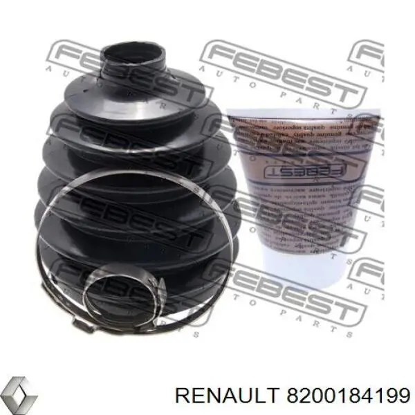 8200184199 Renault (RVI) árbol de transmisión delantero derecho