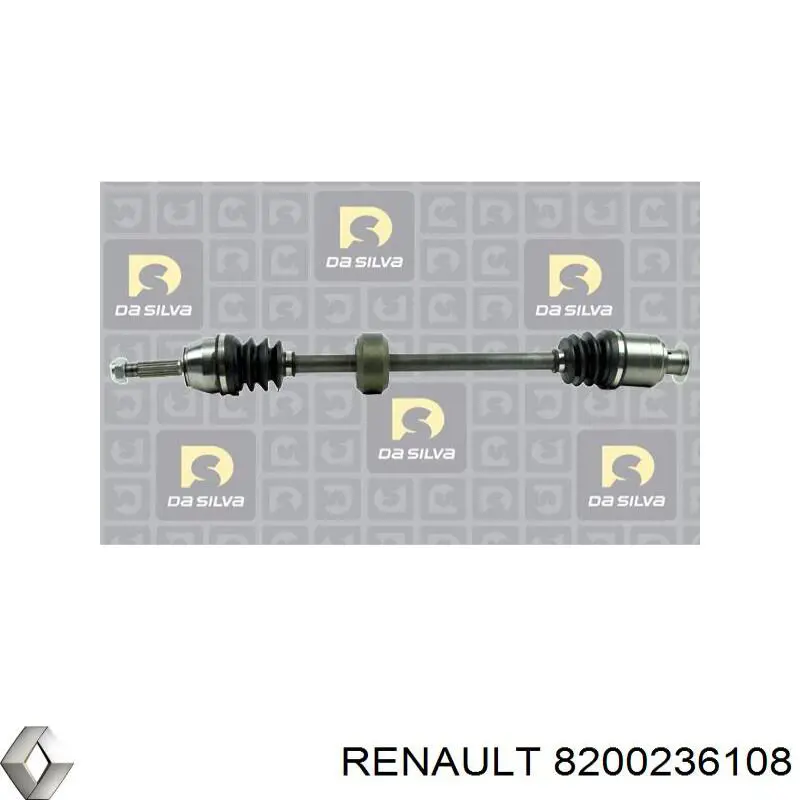 8200236108 Renault (RVI) árbol de transmisión delantero izquierdo