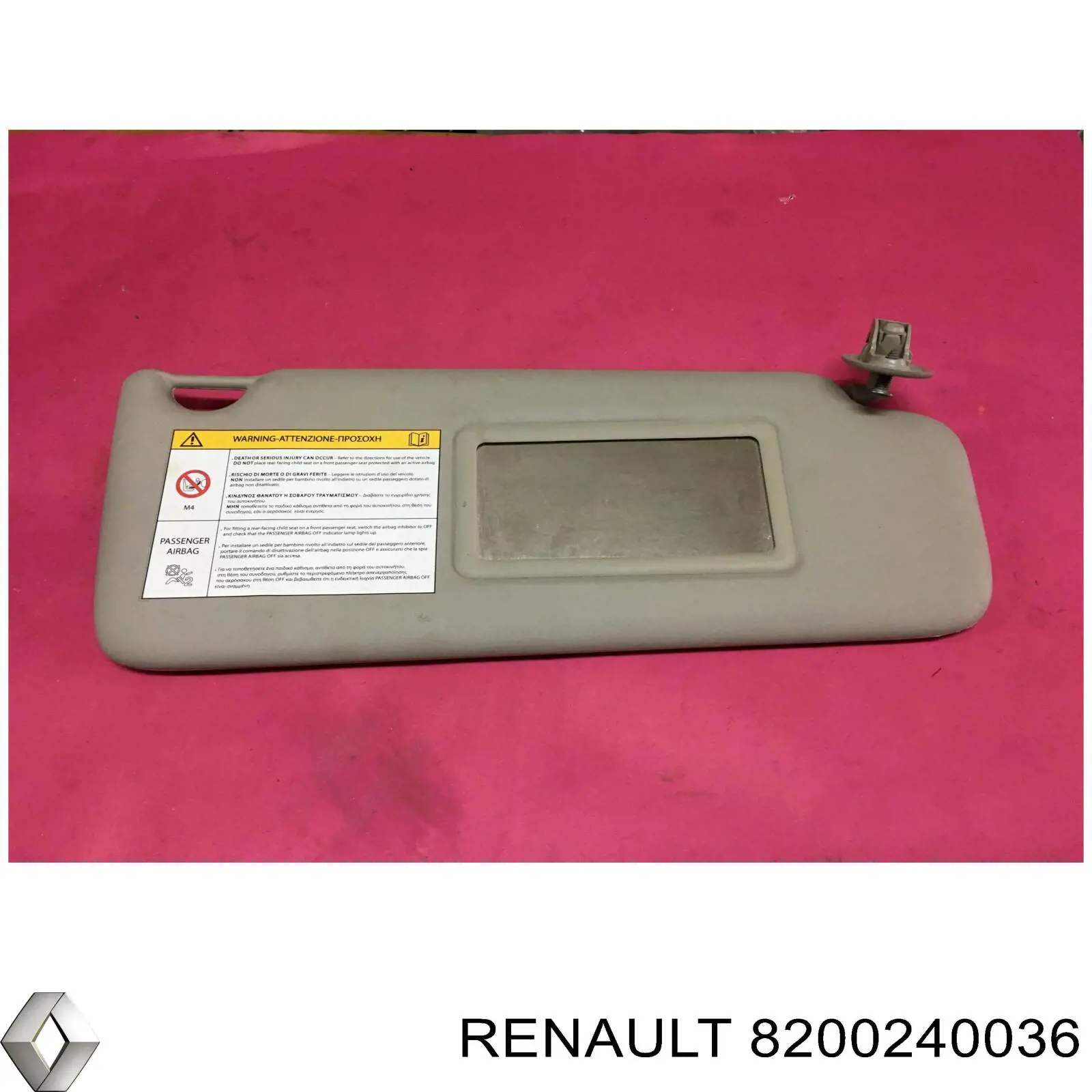 8200240036 Renault (RVI) visera parasol