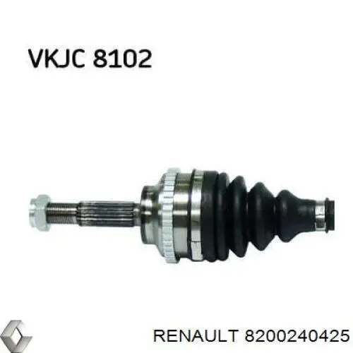 8200240425 Renault (RVI) árbol de transmisión delantero izquierdo